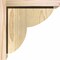 Ekena Millwork Crestline Rough Sawn Corbel w/Backplate, Douglas Fir, 6"W x 10"D x 10"H COR06X10X10CRE01RDF - alternate 4